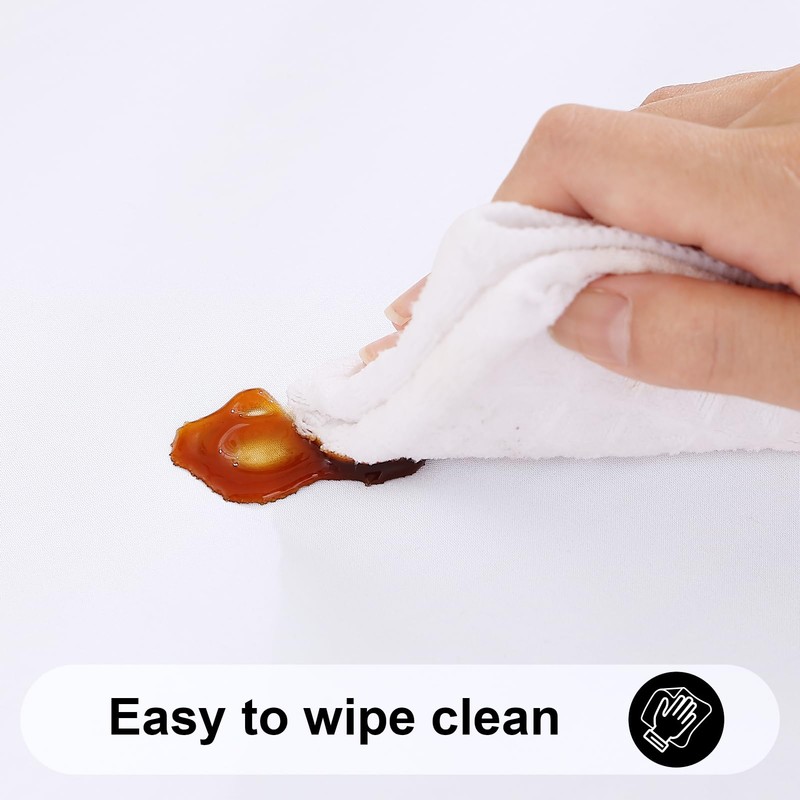 smiry Table Cloth Wipe Clean Rectangular 140x200 cm, Wipeable Water