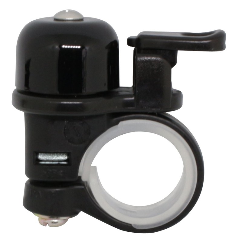 Ogi Industry 22.2-25.4 Bicycle Bell Kodamabel Brass, Black, Made in