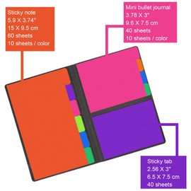 Reusable Sticky Notes Colorful Sticky Notes with tabs