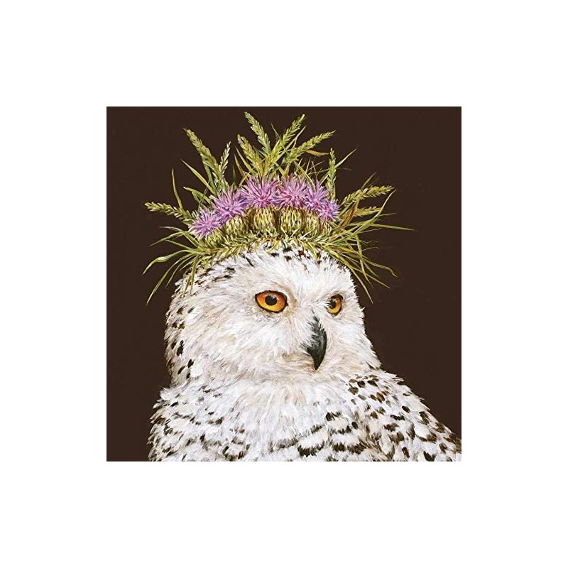 Snowy Owl Beverage Napkins - 40 Count | Snow Queen