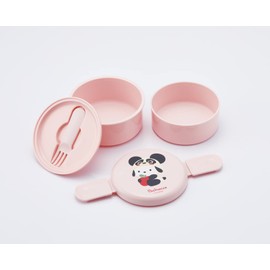 Skater ONWR1AG-A Antibacterial Bento Box, Pochacco Headpiece, Sanrio, 16.9 fl oz (500 ml), 2-Tier, Round, Made in Japan