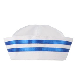 AUZOEYTOYK Navy Hat Cosplay, Set of 2, Halloween, Cosplay Costume, Sailor Hat, Scarf, Sailor, Captain, Disguise Costume, Party, Ball, Uniform, Captain, Crew, Costume Parent and Child Pair, 21.3 inches