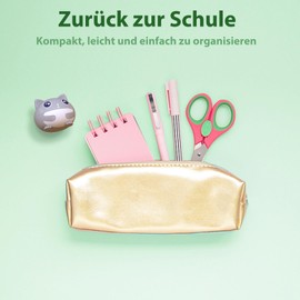 COOTIMOCK Children's Headphones, Bluetooth Headphones with Cute Design, Wireless, Stereo Sound, Bluetooth 5.3, IPX6, 30 Hours, In-Ear Headphones Children with Microphones for iOS, Android, Cat