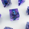 ORUZA 7 PCS Purple Dragon Eye Dice Liquid Core DND