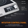 WILPREP Commercial Countertop Induction Range Portable 1800W Induction Cooktop Digital