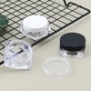 10-Pack 5g Mini Transparent Empty Cosmetic Jars for Travel - Portable Cream, Hand Cream, Lotion Sample Containers Square White 7ea