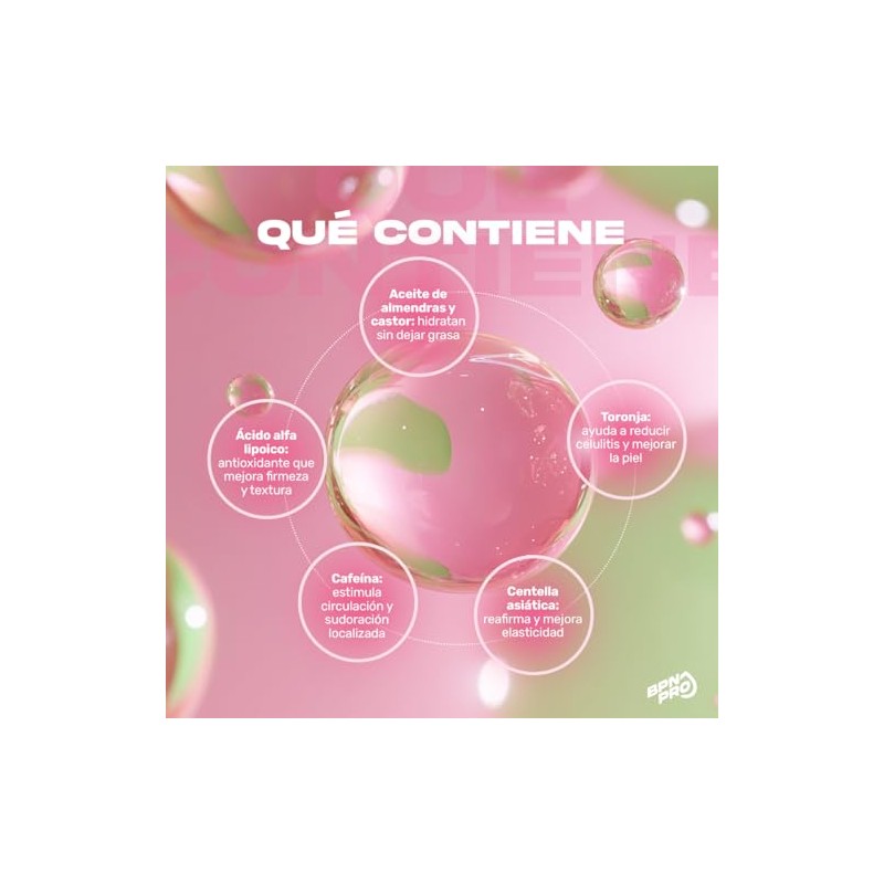 Bpn Pro Gel Reductivo Abdomen 250 Toronja Cafeína Centella Asiática