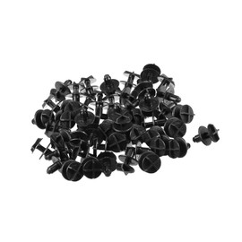 REPAIROCK 50 Pcs Grille Retainer Push-Type Retainer Clips Compatible for Ford Explorer 2020-2023, Durable Plastic Black Lower Shield Retainer Auto Replacement Parts