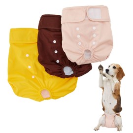 Last Sales (Shop Closes) Dog Diapers Female - Reusable Diaper for Dogs, Washable Doggie Puppy Period & Peeing Pads, Pets Underwear Clothes for Heat, Carpet Protector, Incontinence Panties (Small)