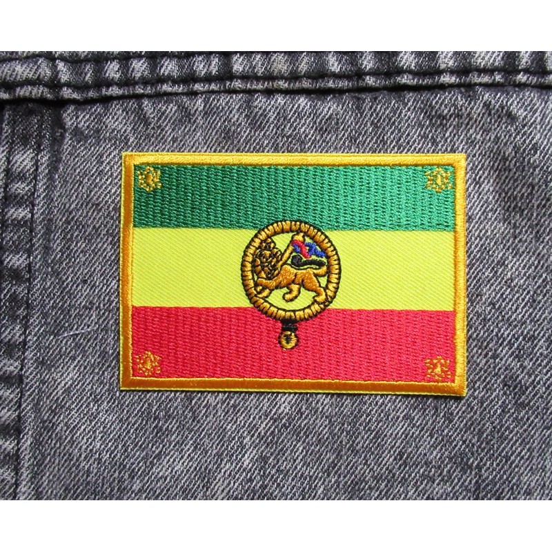 NagaPatches Ethiopia Rastafari Flag Patch