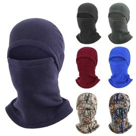 Fleece-Lined Thermal Balaclava - Hood, Scarf & Neck Warmer (GALF2995) - One Size Fits Most Camouflage 1 40ea