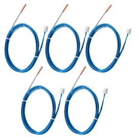 5PCS Ender 3 Thermistor 1.2m Upgrade, NTC 100K 3950 Thermistor, 3D Printer HT-NTC100K Thermistor Sensor 3x15mm Compatible for E3D V6 Volcano PT100 Ender 3, Ender 5, CR10 Hotend Thermistor,
