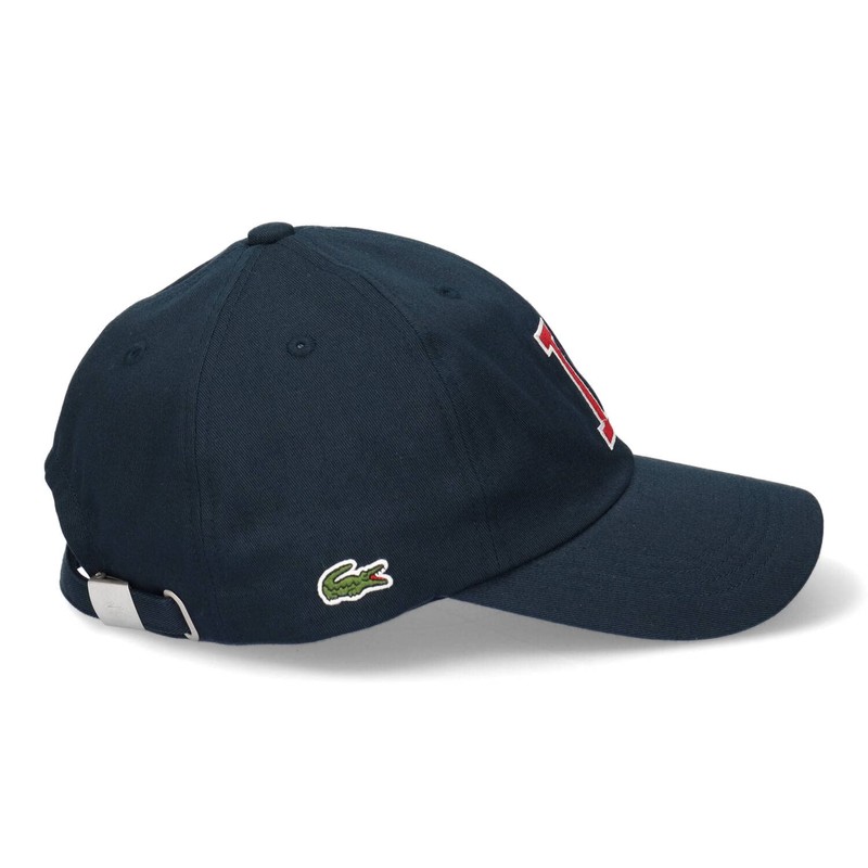 Lacoste Big L Logo Twill Cap, 013 navy
