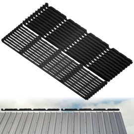 Pushglossy 20 Pcs 9in Inside Outside Foam Closure Strips for Metal Roofing Panels, 3ft Long Metal Roof Closure Strips for Heat Insulation, Noise Reduction, Cold Resistance, Black (Common Style)