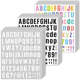 AVERZELLA 26-Sheet Vinyl Letter Stickers Small 1 Inch 2106 PCS, White Black Colorful Number Letter Stickers Bulk for Scrapbooking, Alphabet Letter Stickers 1" for Water Bottle Wall DIY(Bold, Assorted)