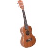 23in Ukulele Brown Mahogany Wood with Bag Capo String Cleaning