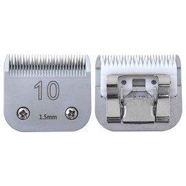 Gxcdizx Upgraded Version 1 Pack Pet Dog Grooming Detachable Blades, for Andis Size-10F Cut Length 1/16"(1.5mm), for Most A5, for Wahl KM Series Clippers,Made of Ceramic Blade & Stainless Steel Blade