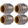 SharkBite Max 1/2 Inch Push Cap, Pack of 4, Push