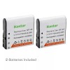 For Casio 2x Kastar Battery for Casio NP-40 Exilim EX-Z400
