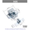 TERF® Heavy Duty Double Roller Catch Latch Electro Brass Furniture