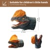 CreepyParty Dinosaur Hand Puppets Dino Toys Latex Raptor Realistic Puppet