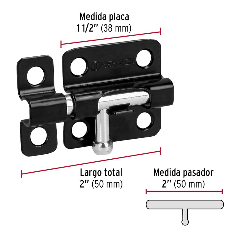 Hermex PAS-26, Pasador de barril de 2"