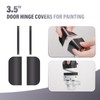 30 Pack 3.5" Door Hinge Masking, Magnetic Door Hinges Protect