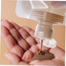 PACKOVE 1set Travel Pouches for Toiletries Refillable Portable Containers with Funnels Lightweight Transparent Design for Shampoo Lotion Travel Accessories 18pcs