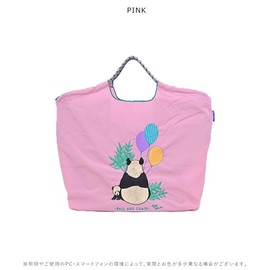 Ball & Chain 313010 Genuine Size Panda D.PANDA Bear Cat Shopping Bag Eco Bag, Pink