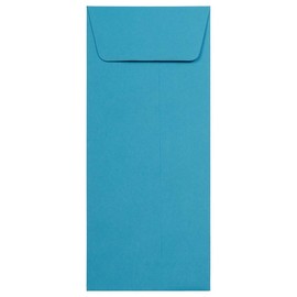 JAM PAPER #10 Policy Business Colored Envelopes - 4 1/8 x 9 1/2 - Blue Recycled - 50/Pack