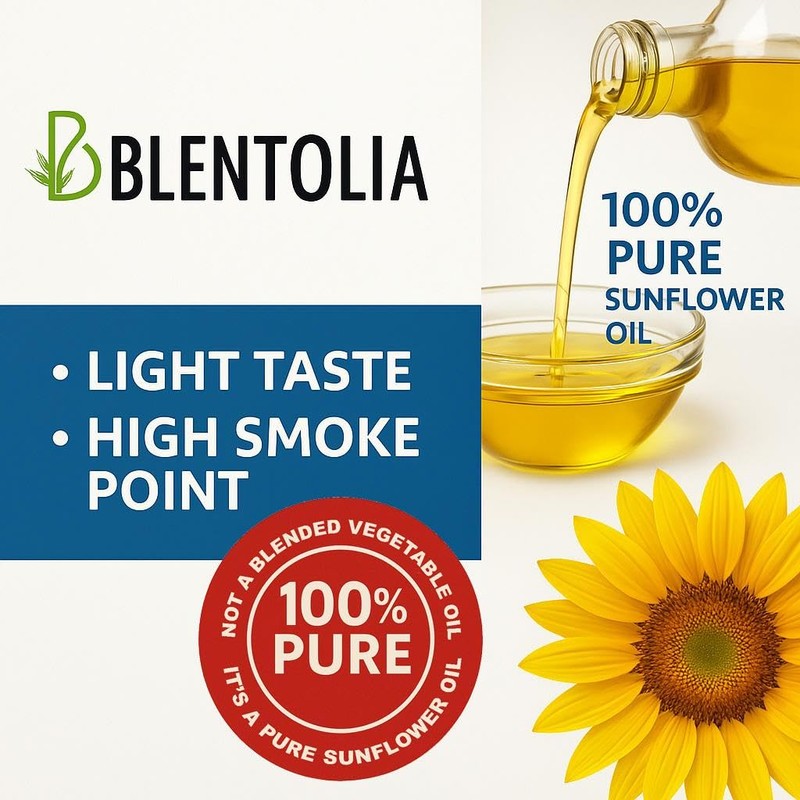 Blentolia- 100% Pure Sunflower Oil – 1.19 Gallon (4.5L) |