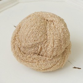 Newborn Photo Prop Stretch Knit Wrap for Baby Photography Newborn Photoshoot Outfits Boys Girls Posing Blanket (Beige)