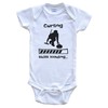 Really Awesome Shirts Curling Curler Funny Cute Baby Bodysuit Bundle