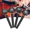 4PCS Fine Tune Peg Black Ebony Pre Punched Handmade Wear