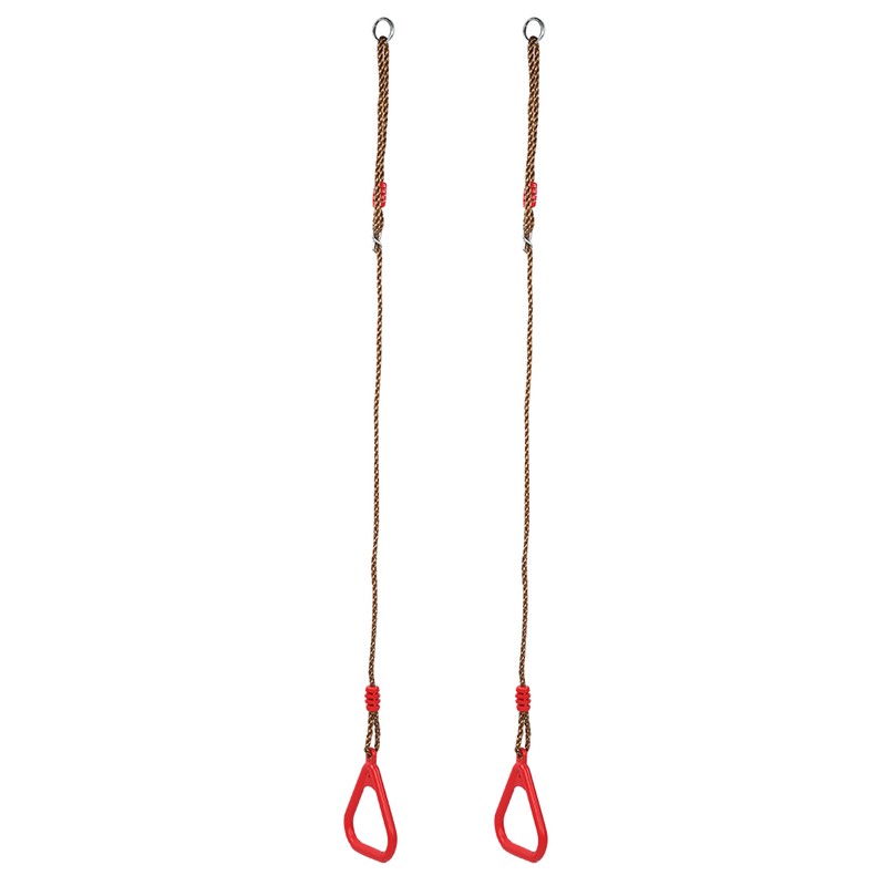 Children Adult Pull up Rings Plastic Trapeze Swing Triangular Gym