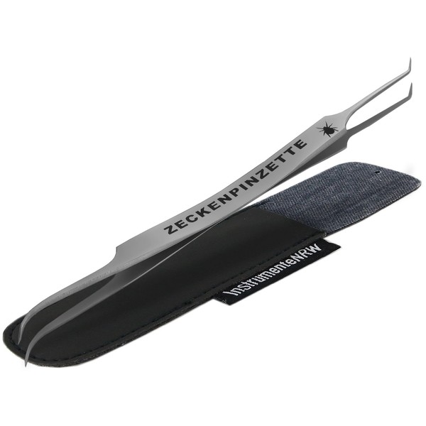 InstrumenteNrw Professional Tick Tweezers Stainless Steel for Dogs Cats Tick