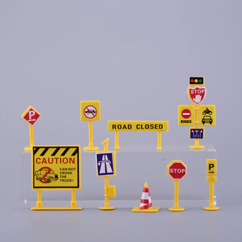 Toyvian 1 Set Traffic Ornaments Childrens Toys Pretend Play Street