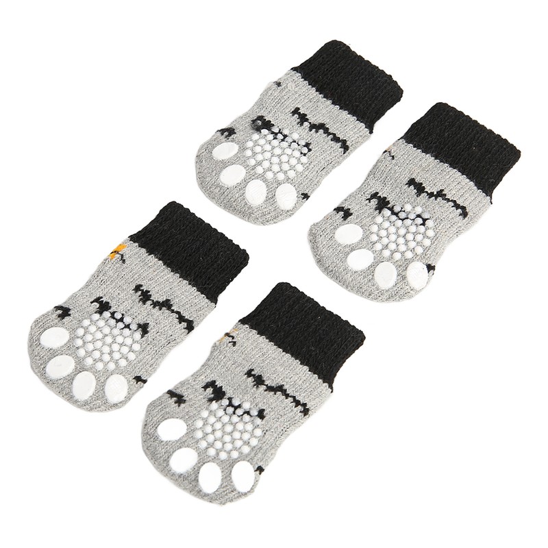 5 Pairs Christmas Dog Socks Cotton Scratch Resistant Prevent Slipping