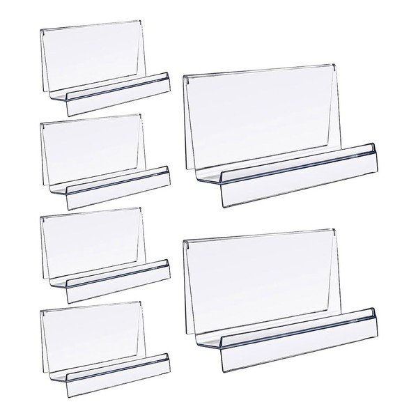 Dedjgoo 6 Pack Purse Display Stand Acrylic Clear Acrylic Wallet