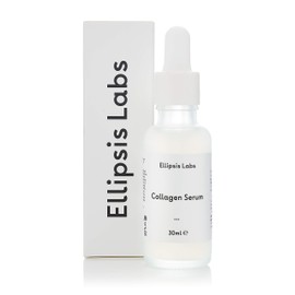 Anti Ageing Collagen Serum by Ellipsis Labs, made with a process against ageing and with collagen promoting properties to reduce fine lines and wrinkles.