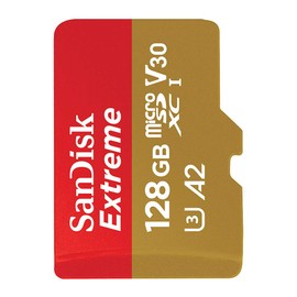 SanDisk Extreme PLUS 128 GB microSDXC Memory Card + SD Adapter with A2 App Performance up to 170 MB/s, Class 10, U3, V30