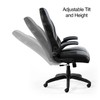 STAPLES Emerge Vortex Bonded Leather Ergonomic Gaming Chair with Lumbar