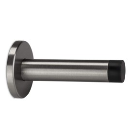 1 x Stopla® Wall Door Stopper Grande Stainless Steel Extra Long Door Stopper with Rubber Door Buffer for the Wall