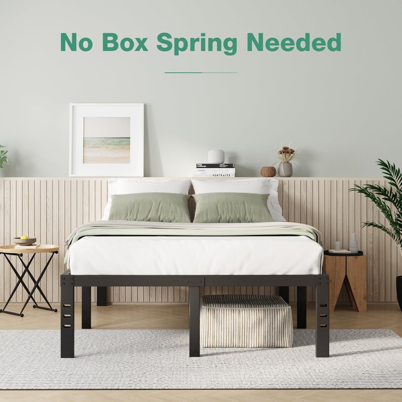 Novilla Queen Bed Frame, 14 Inch Metal Platform Bed Frame