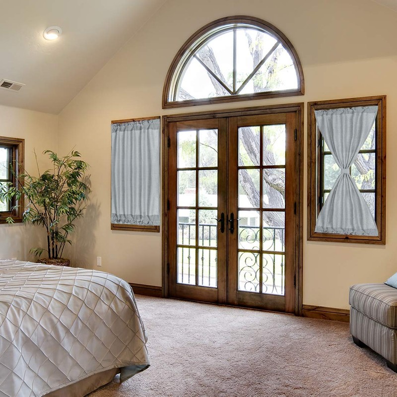 PiccoCasa Blackout French Door Curtain Panel - Blackout Door Curtain