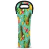 QsirBC Tropical Pineapple Pattern Wine Bag Neoprene Wine Tote Bags