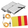 Kisangel 2 Sets Pvc Soccer Referee Cards Red Yellow Multi-purpose