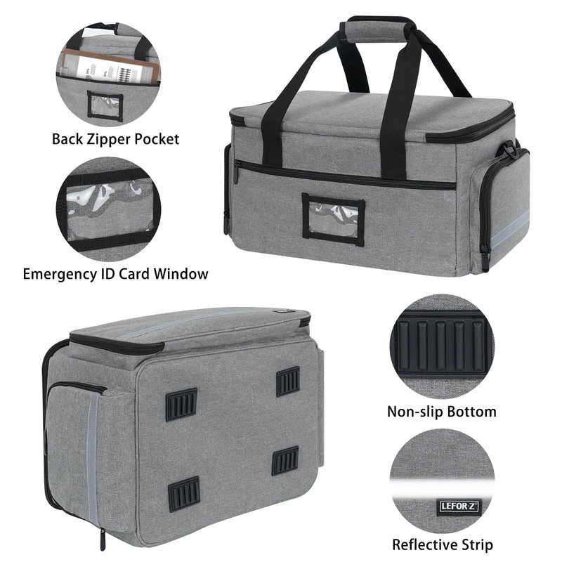 LEFOR·Z Medical Bag Home Health Nurse Bag Empty First Aid