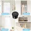 AIZESI Spring Tension Curtain Rod Short Tension Rod (Black,12" to