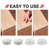 Moicstiy 30Pcs 1-1/4 inch (32mm) White Hole Plugs, Plastic Round